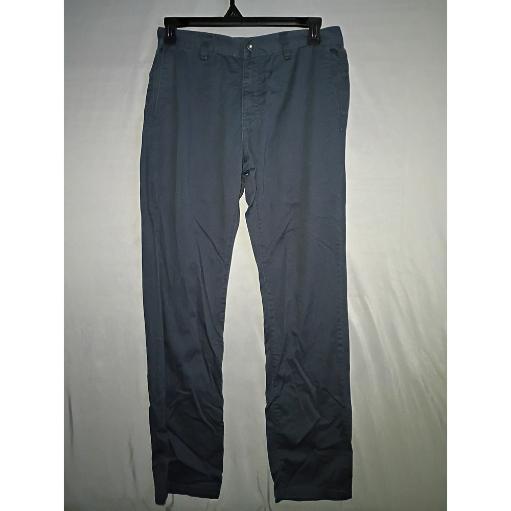 Prana Table Rock Pants Mens 32x33 Gray Organic Cotton Outdoor Casual Chino Rekax